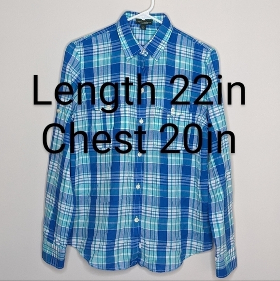 Lauren Ralph Lauren Plaid Button Down Shirt M - Picture 3 of 5